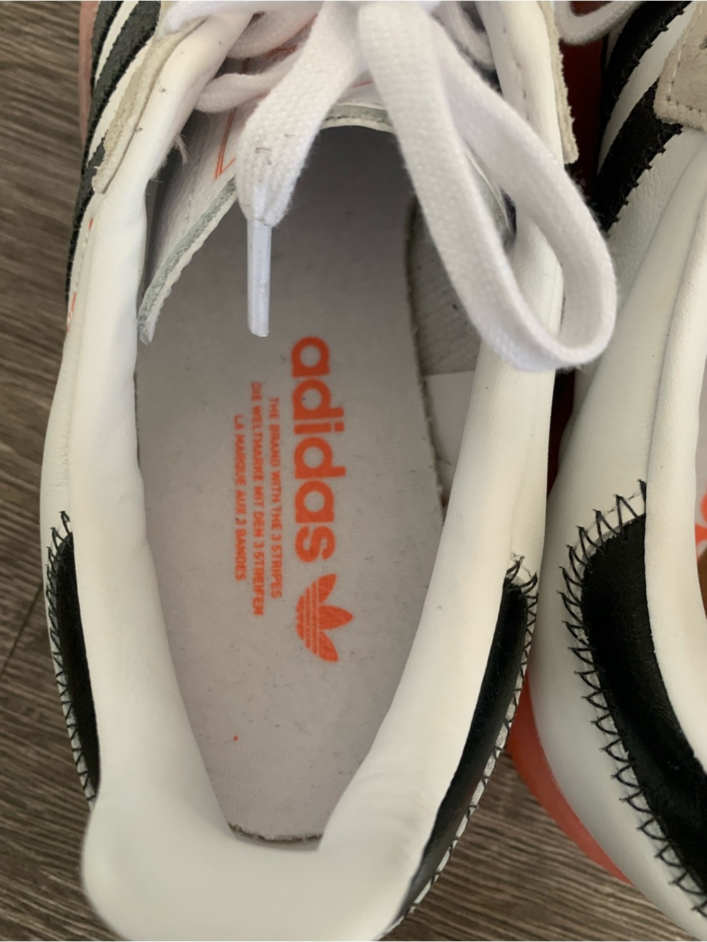 adidas Samba Sneakers in White, Black & Gum - Picture 8 of 8